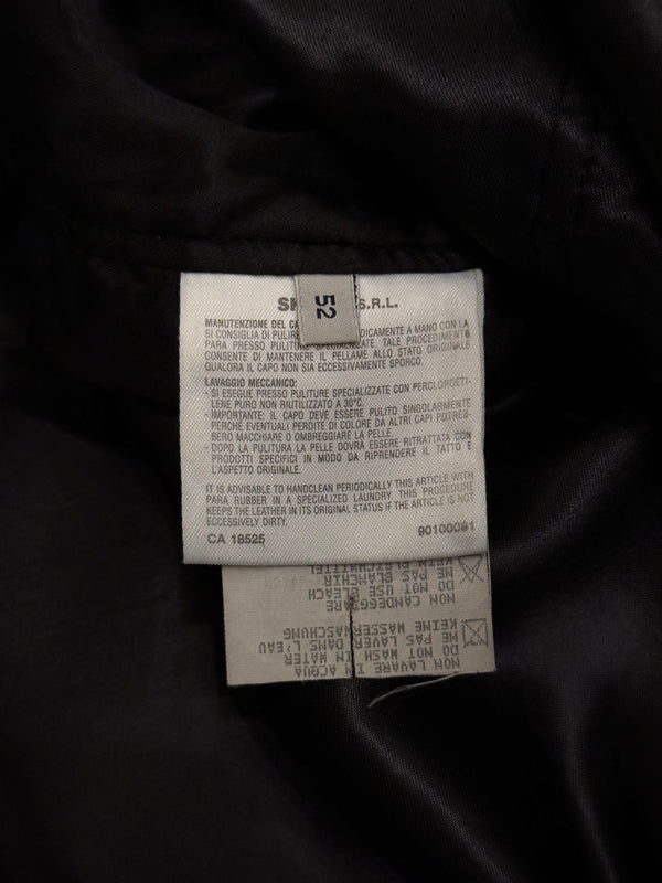 1990s Emporio Armani leather coat