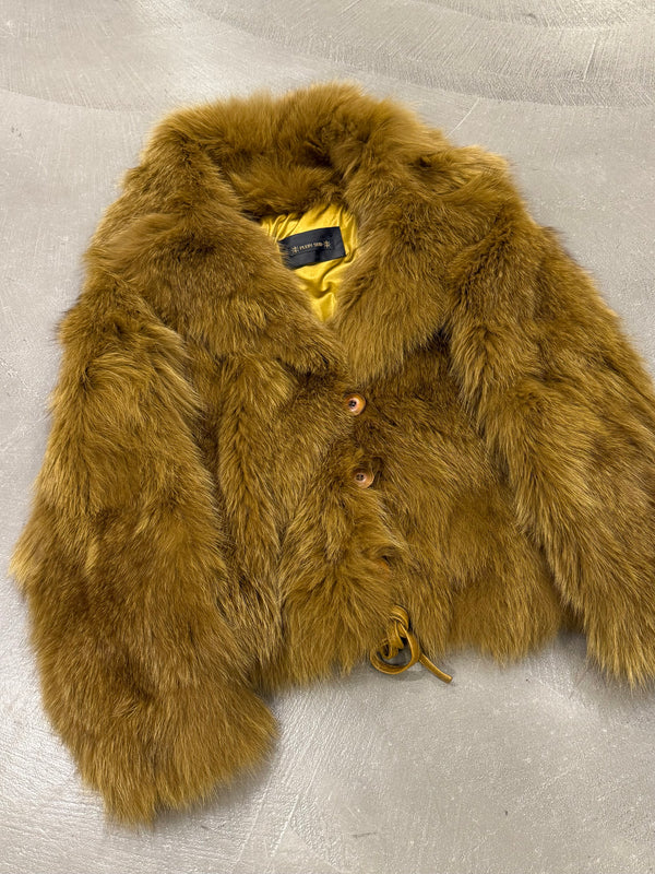 1990s Plein Sud real fur cropped jacket