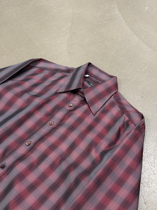 1997 Gucci by Tom Ford iridescent checkered shirt