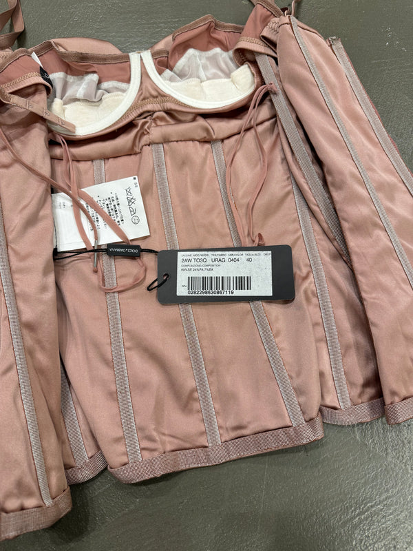 S/S 2003 Dolce & Gabbana lace up corset bustier