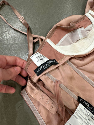 S/S 2003 Dolce & Gabbana lace up corset bustier