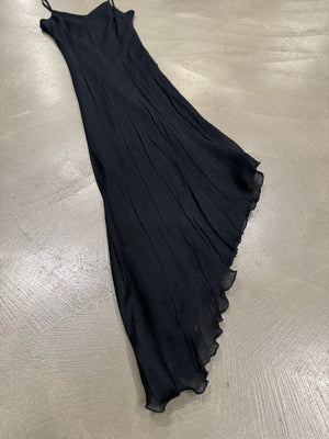 2003 Roberto Cavalli wrinkle maxi dress