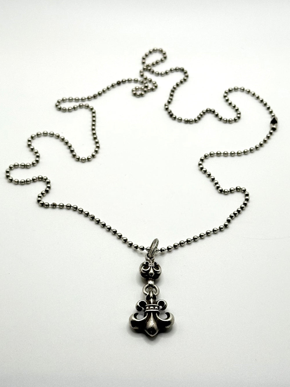 Chrome Hearts floral mini ball necklace