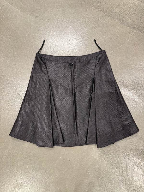 S/S2008 Alexander McQueen silk mini flared skirt