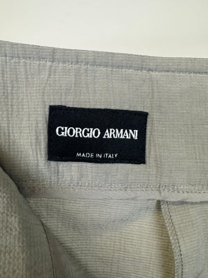 2000s Emporio Armani iridescent wide pants