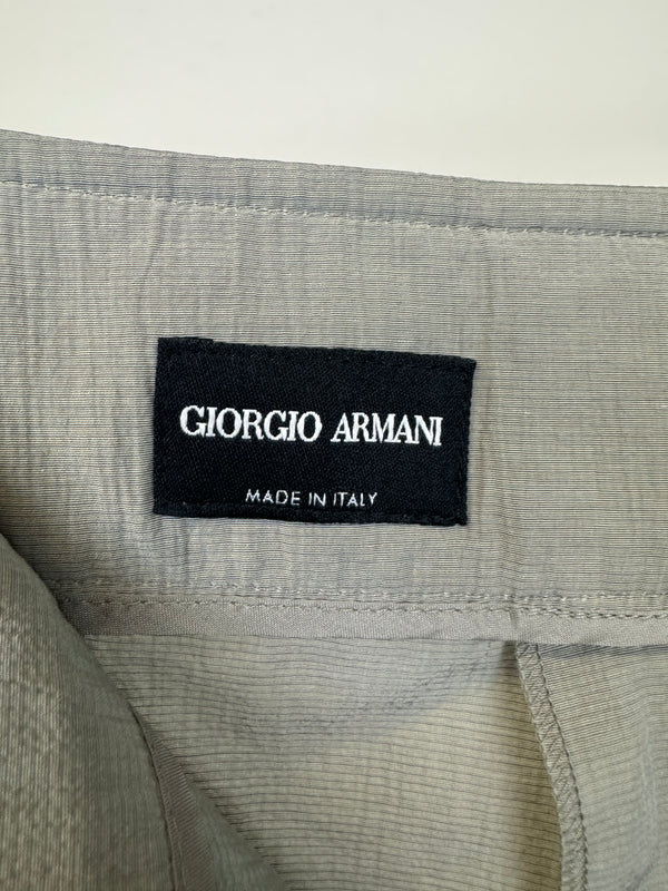 2000s Emporio Armani iridescent wide pants