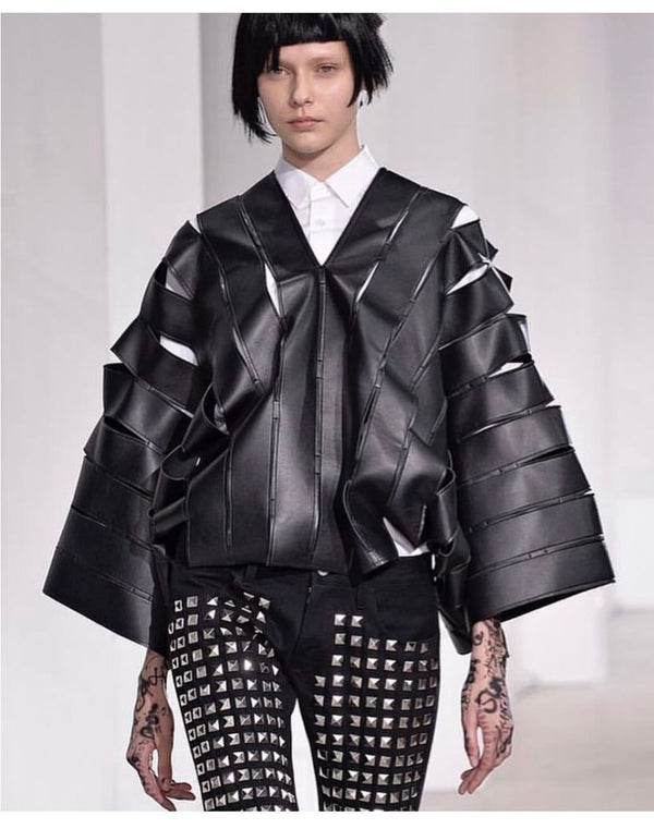 A/W 2015 Junya Watanabe 1/3 sample leather top