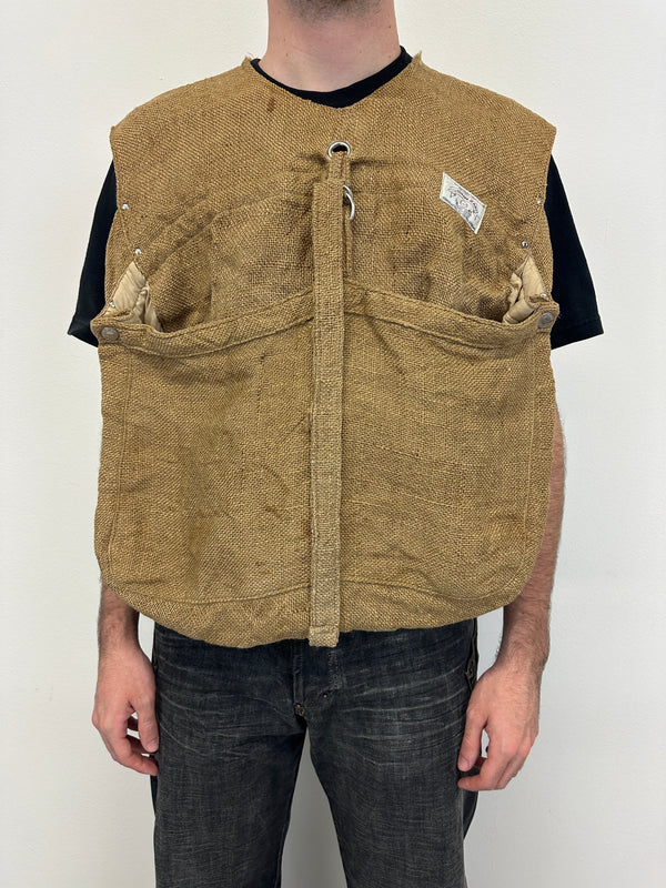 1990s Armani Jeans jute military vest