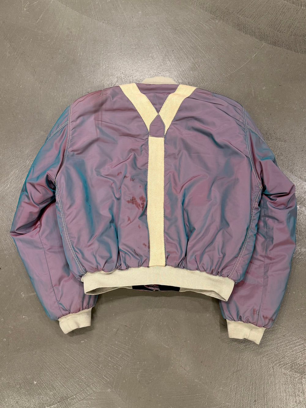 A/W1993 Emporio Armani iridescent oversized bomber jacket