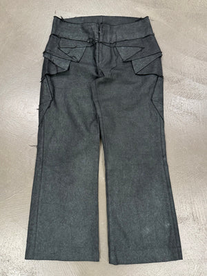 Issey Miyake paneled coated pants