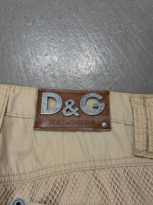 S/S2004 Dolce & Gabbana mesh bondage cargo pants