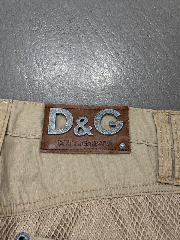 S/S2004 Dolce & Gabbana mesh bondage cargo pants