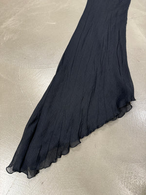 2003 Roberto Cavalli wrinkle maxi dress