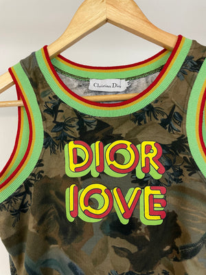 AW2003 Dior by John Galliano love Rasta mania tank top