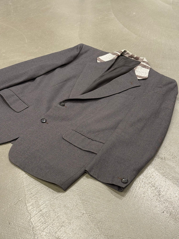 2000s Comme des Garçons tartan collar blazer