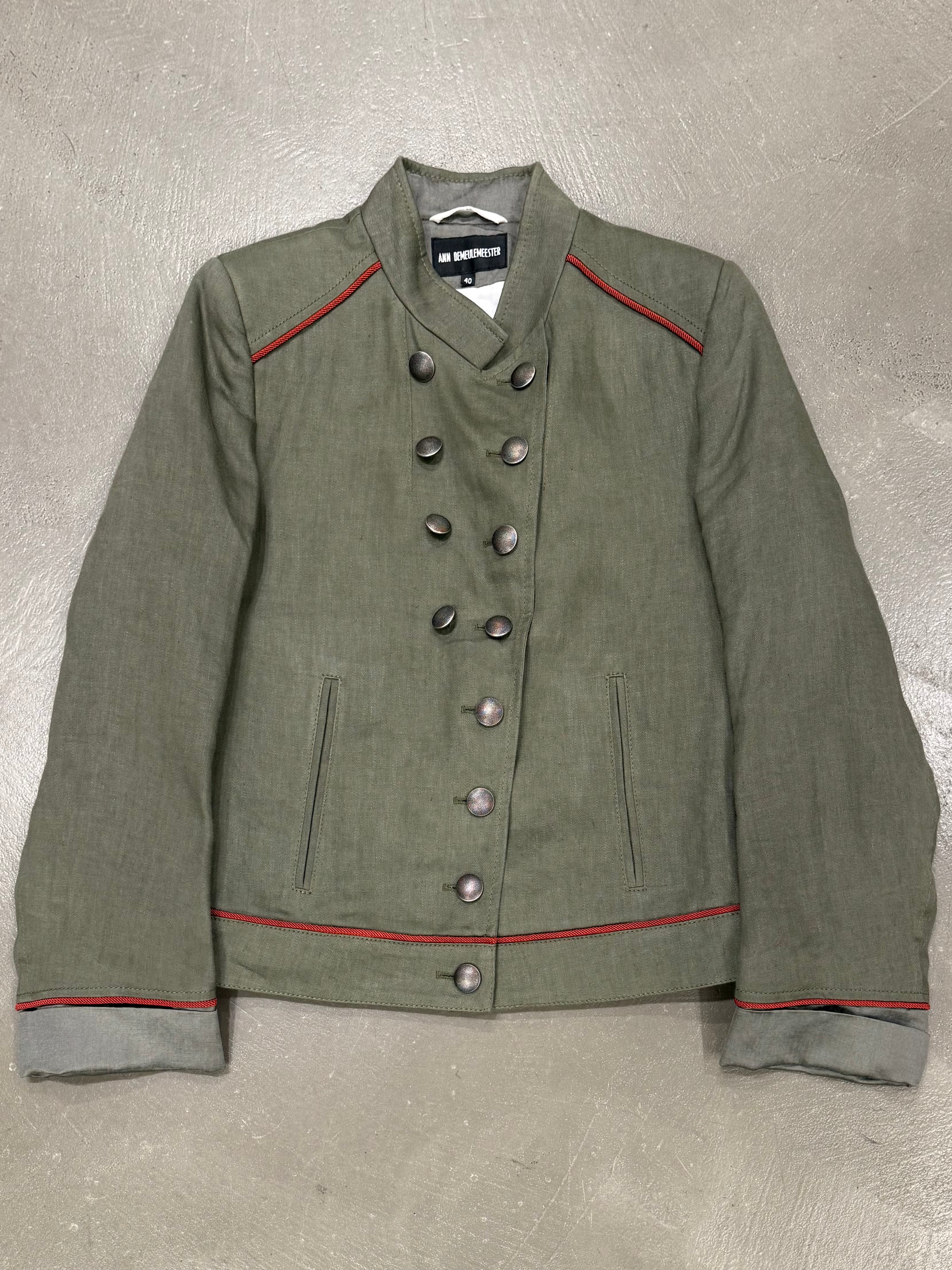 AW2005 Ann Demeulemeester Napoléon JKT Ann Demeulemeester SS11 Napoleon Double-lapels Fencing