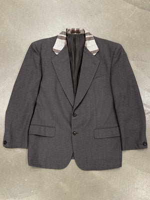 2000s Comme des Garçons tartan collar blazer
