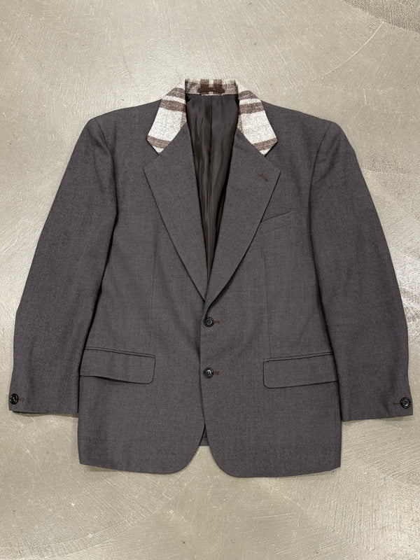 2000s Comme des Garçons tartan collar blazer