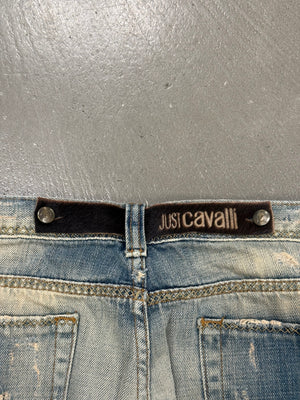 2000s Cavalli distressed destroyed jeans