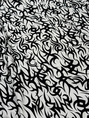 2010s Dior by Kris Van Assche tribal flame shirt