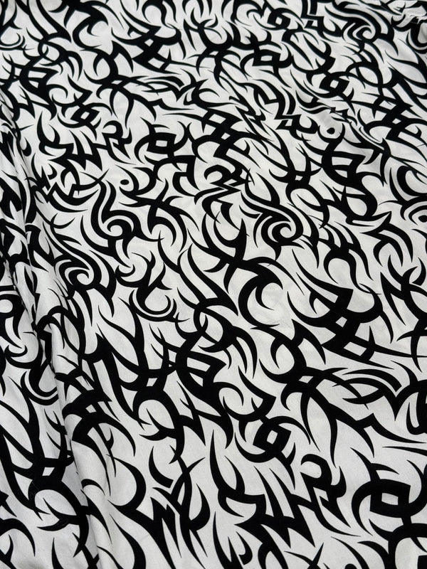 2010s Dior by Kris Van Assche tribal flame shirt