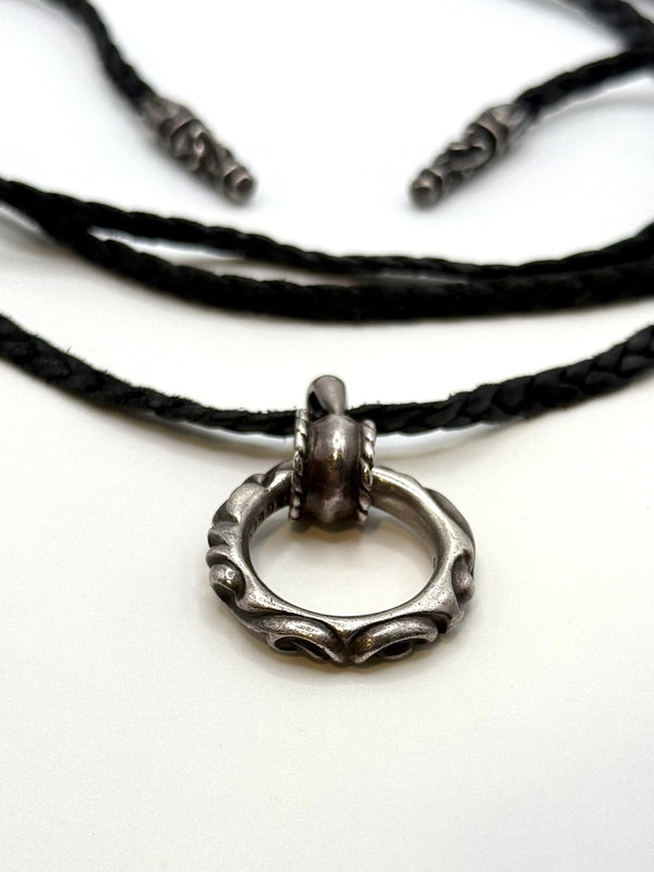 Chrome Hearts SBT band leather necklace