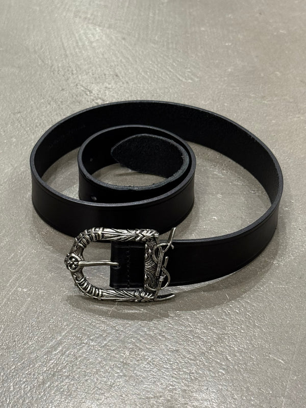 2010s Yves Saint Laurent logo leather belt