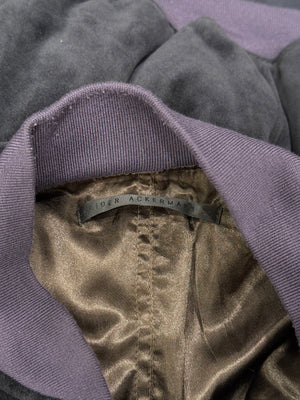 Haider Ackermann velvet Perth bomber jacket