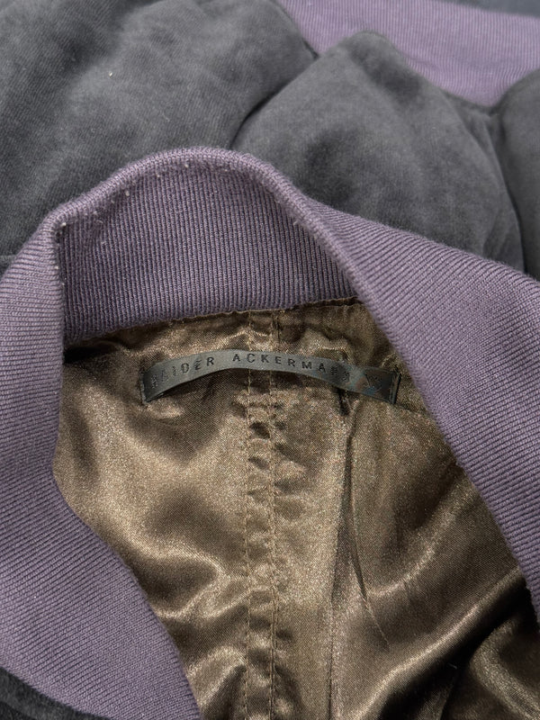 Haider Ackermann velvet Perth bomber jacket