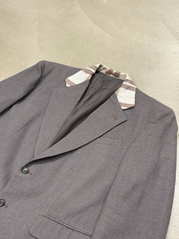 2000s Comme des Garçons tartan collar blazer