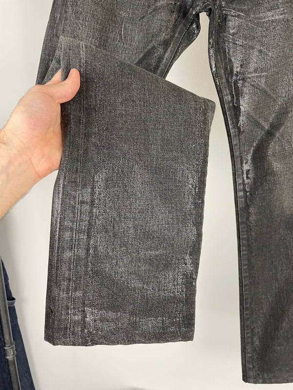 AW2003 Dior by Hedi Slimane waxed jeans