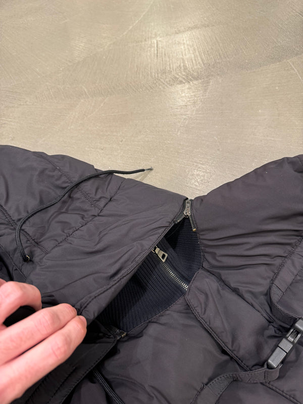 2005 Helmut Lang bondage belted puffer jacket