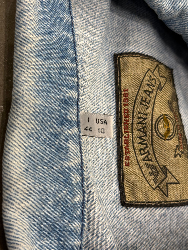 1990s Armani oversized denim jacket