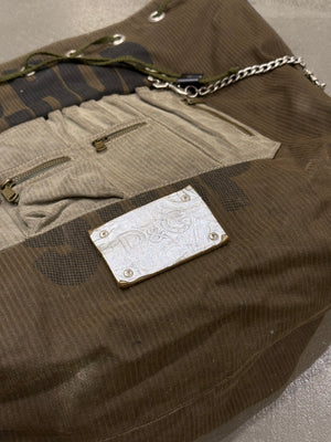 A/W2003 Dolce & Gabbana cargo chain shoulder bag