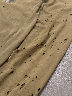 A/W2001 Raf Simons "Riot Riot Riot" patchwork destroyed crewneck