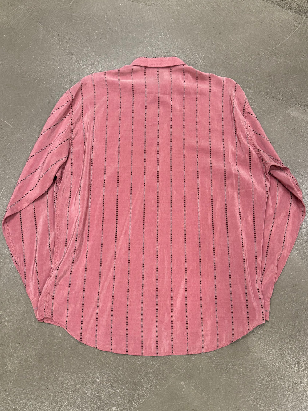 2000s Gianni Versace iridescent stripe shirt