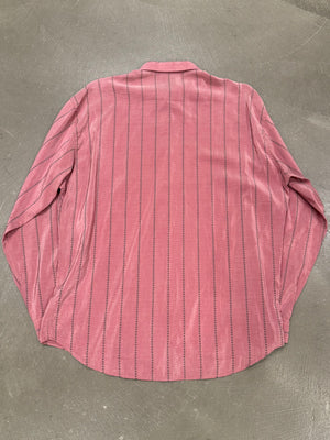 2000s Gianni Versace iridescent stripe shirt