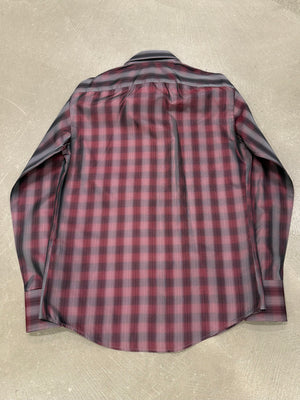 1997 Gucci by Tom Ford iridescent checkered shirt