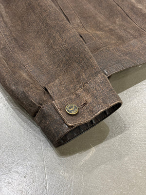 1990s Armani leather work jacket