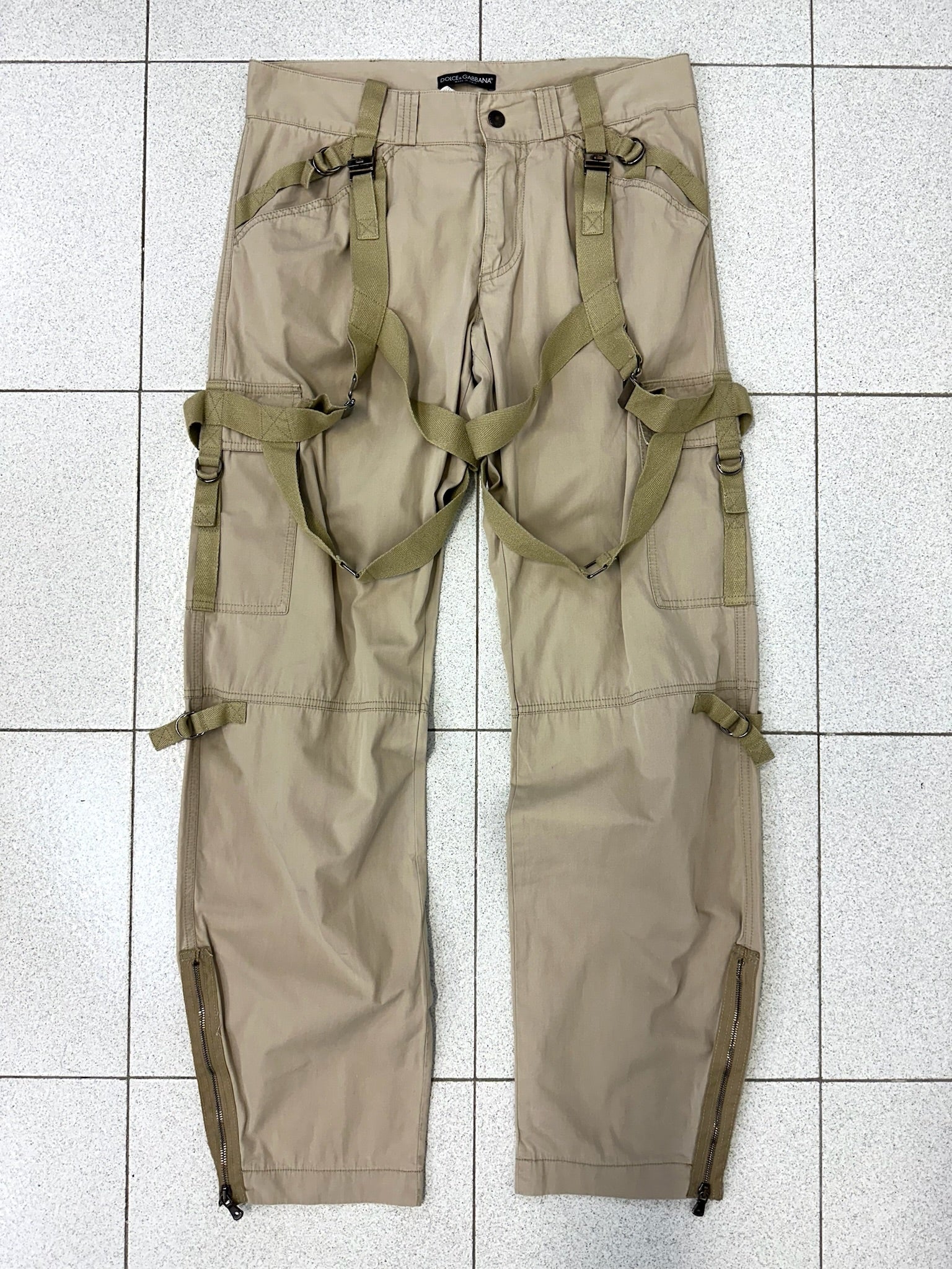 SS2004 Dolce & Gabbana Bondage parachute cargo pants – elevated archives