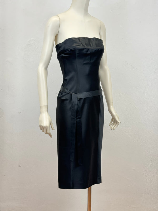 S/S2001 Gucci by Tom Ford corseted strapless dress