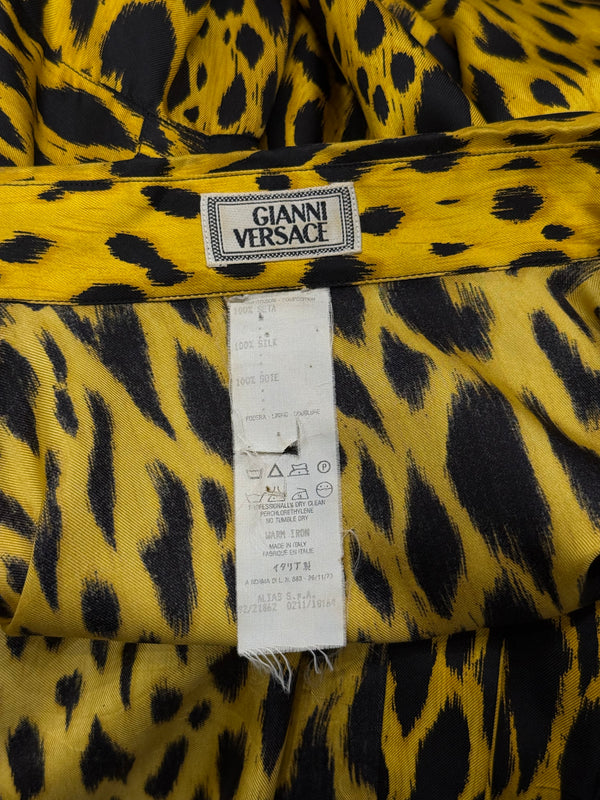 1992 Gianni Versace iconic leopard print shirt