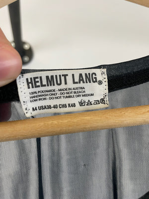1990s Helmut Lang transparent sheer nylon tank
