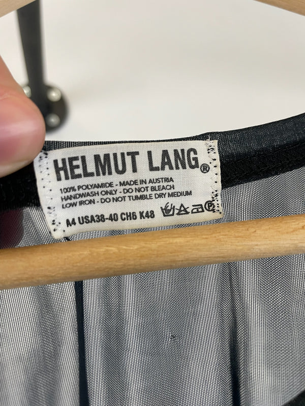 1990s Helmut Lang transparent sheer nylon tank