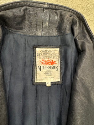 1980s Marithe Francois Girbaud “Compagnie des montagnes & des forets” leather jacket
