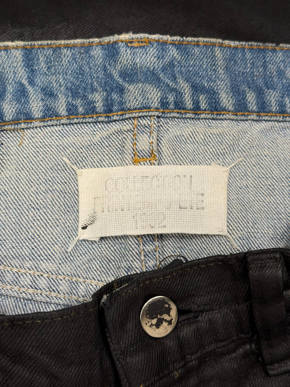 1992 Maison Margiela artisanal painted jeans