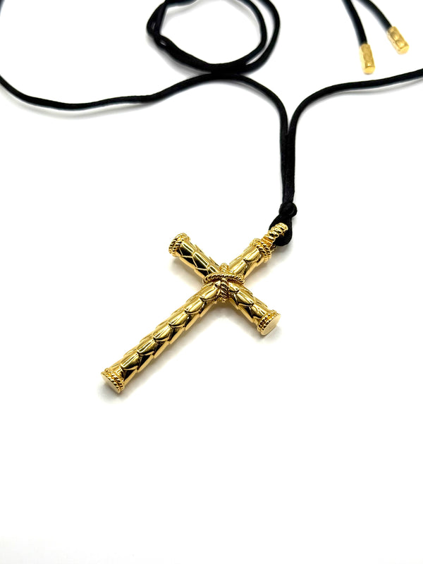2000s Roberto Cavalli cross necklace