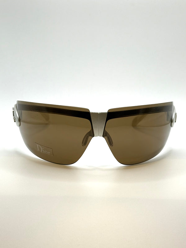 2000s Dior by Galliano foldable futuristic sunglasses
