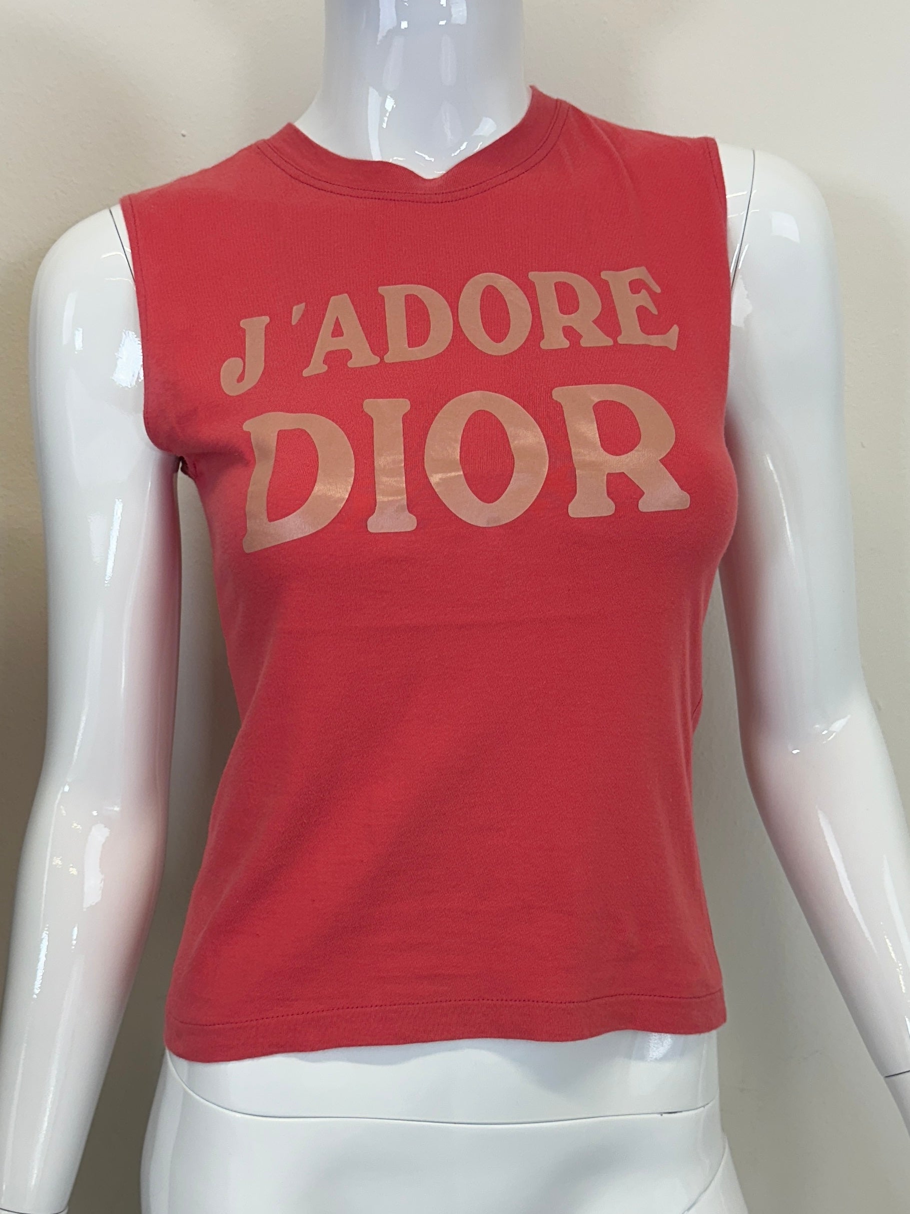 F/W 2002 Christian Dior John Galliano J'Adore Dior tank top