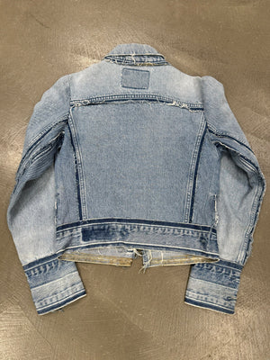 2000s Maison Margiela artisanal deconstructed denim jacket